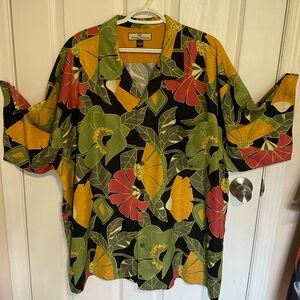 Tommy Bahama Black Floral Men's Shirt